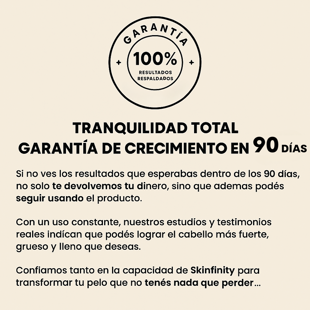 Fórmula Natural Para el Crecimiento del Cabello Triple Acción