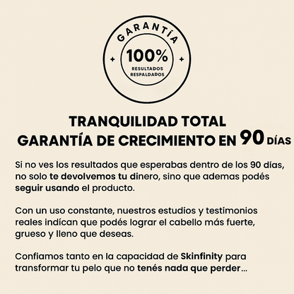 Fórmula Natural Para el Crecimiento del Cabello Triple Acción