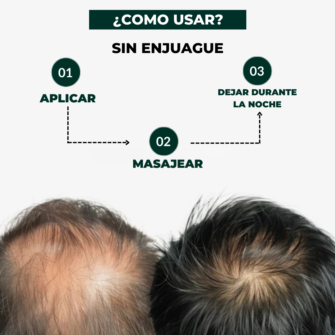 Fórmula Natural Para el Crecimiento del Cabello Triple Acción