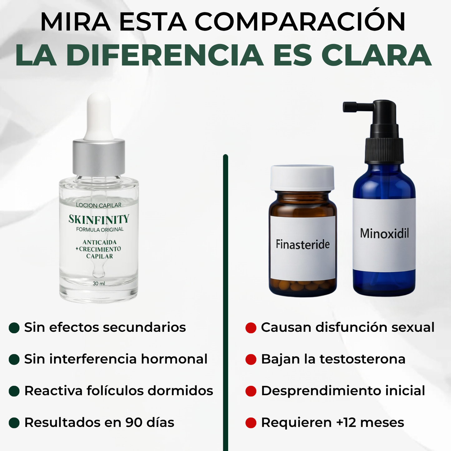 Fórmula Natural Para el Crecimiento del Cabello Triple Acción