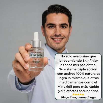Fórmula Natural Para el Crecimiento del Cabello Triple Acción